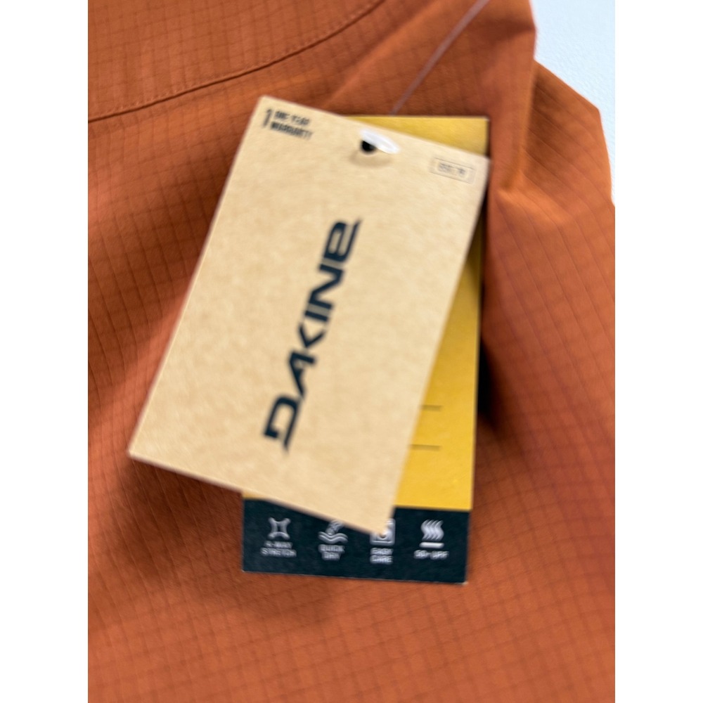 DAKINE Mens Board Shorts Orange Quick Dry Zip Pocket Size 32 NEW - Picture 3 of 7